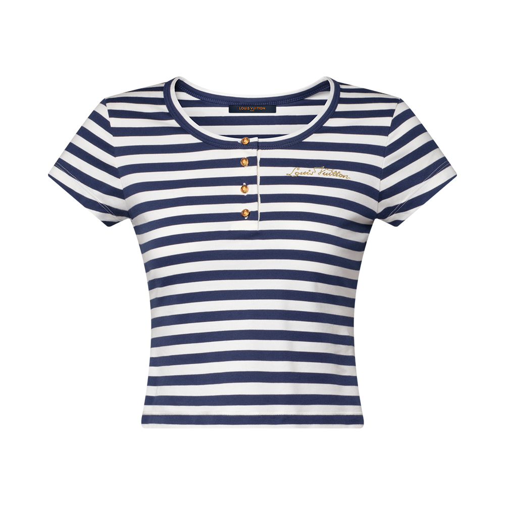 LOUIS VUITTON Striped Fitted T-Shirt #385203