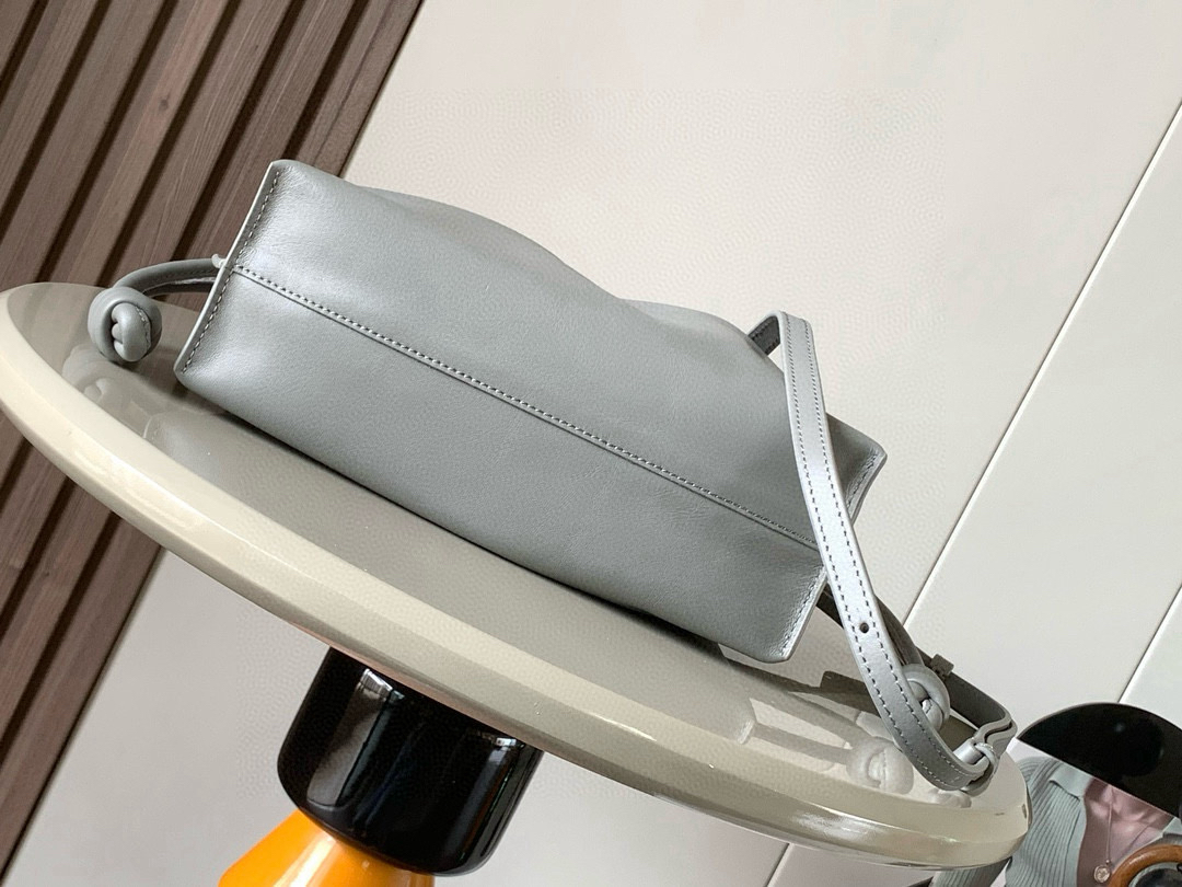 [TOP] LOEWE Flamenco Bag Cowhide Leather 23x18x9cm - Gray