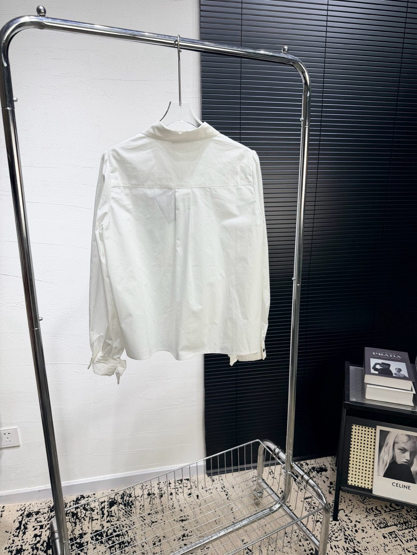 [TOP] PRADA Long-Sleeve Shirt - White