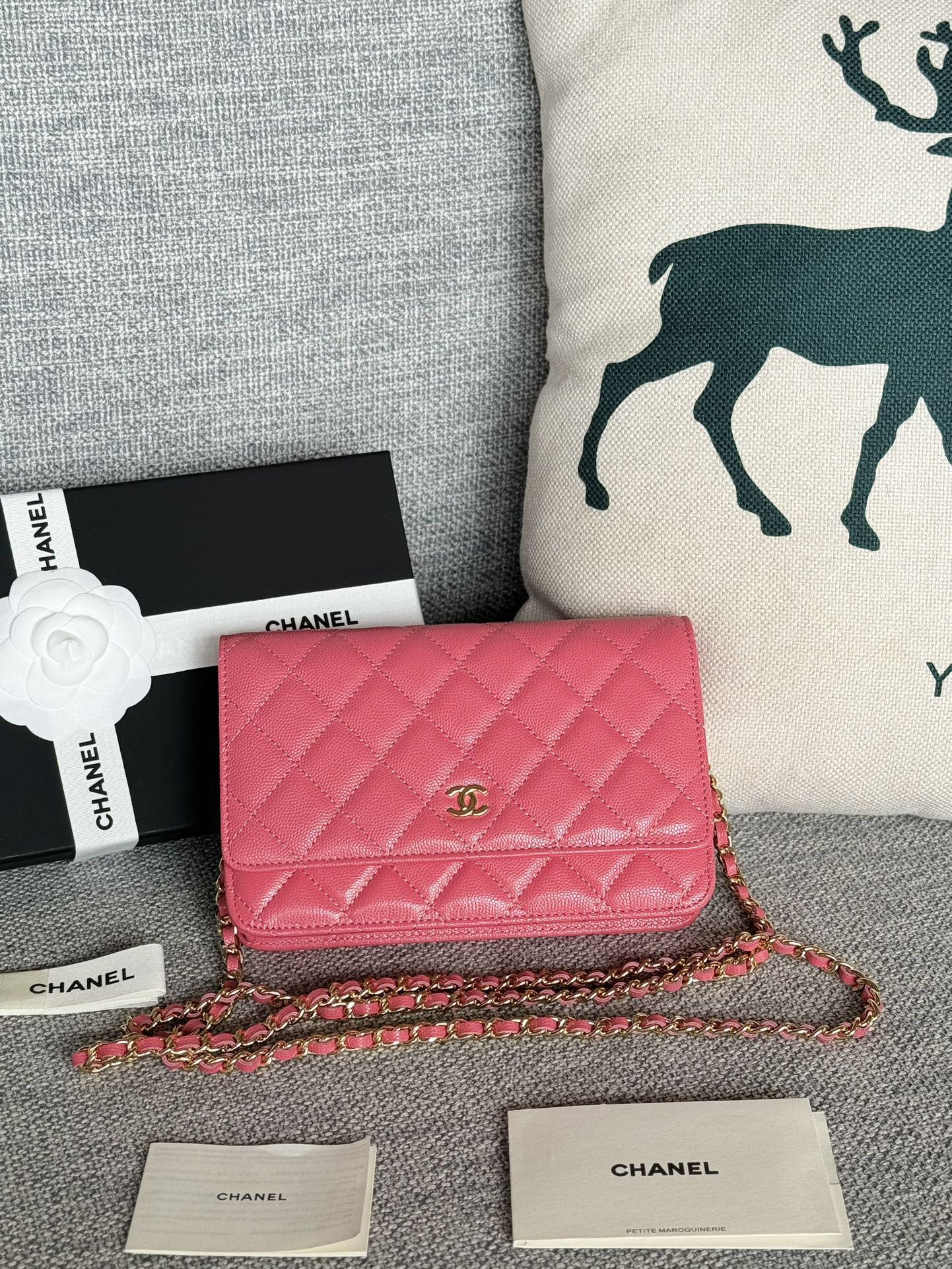 [TOP] CHANEL Woc Bag Cowhide 19x12x3cm - Pink & GHW - 711 Luxury
