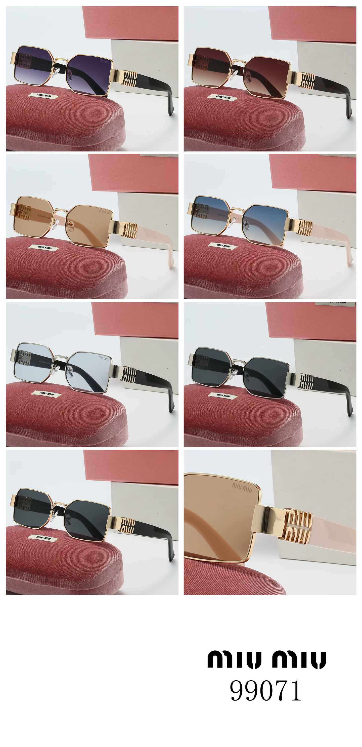 [TOP] Miu Miu Sunglasses - 6 Colors - 711 Luxury