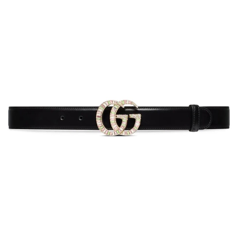 [TOP] GUCCI GG Belt Cowhide 3.0cm - Black - 711 Luxury