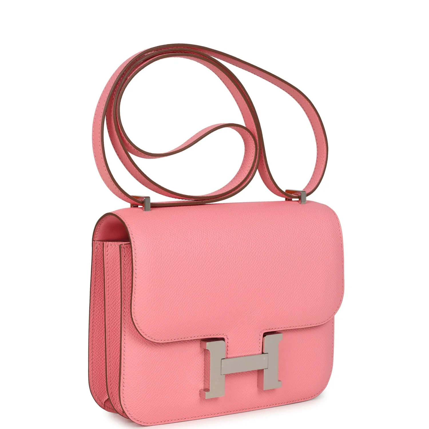 Hermes Constance Rose Confetti Epsom Palladium Hardware