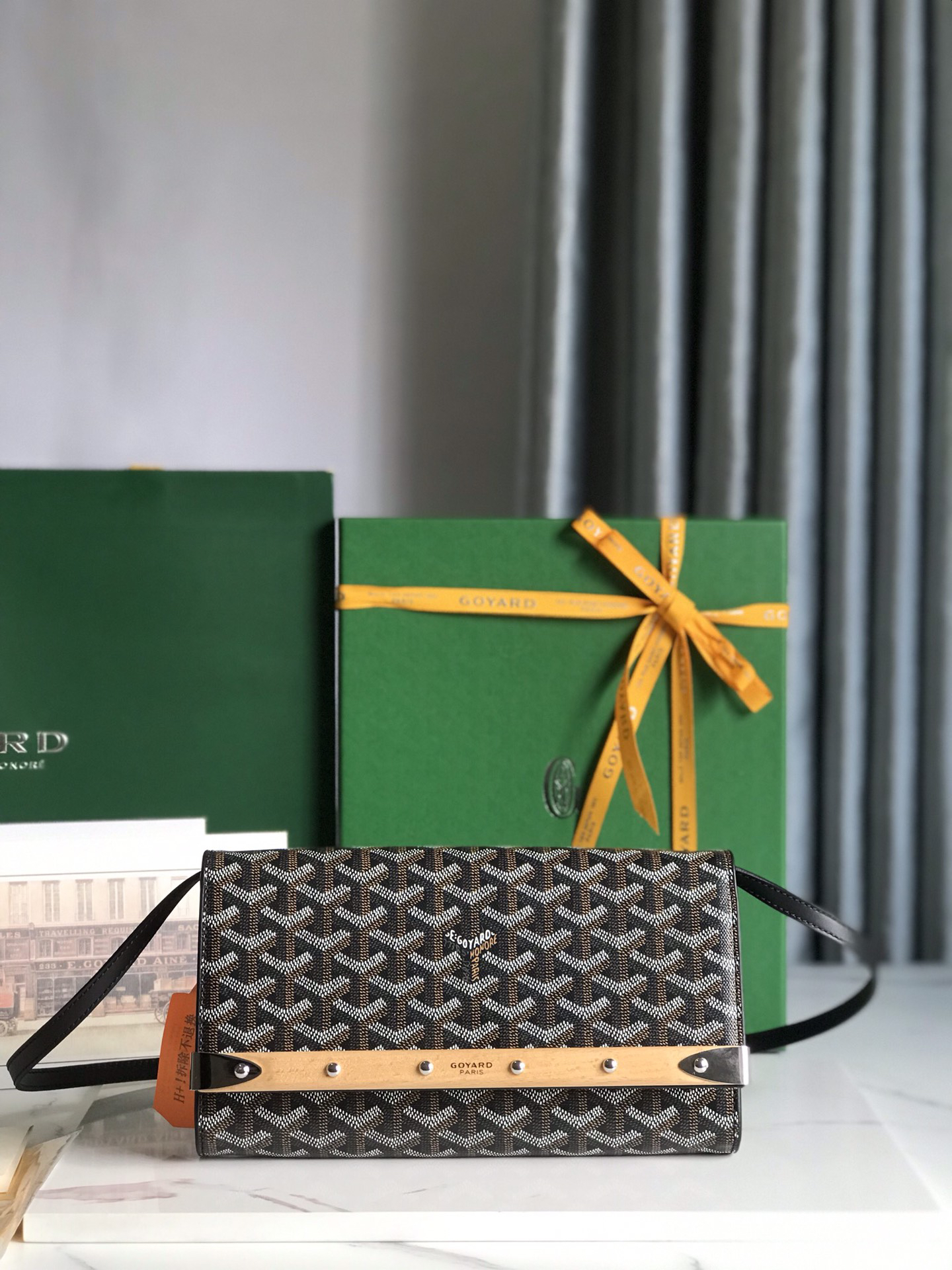 [TOP] Goyard Monte-Carlo Handbag 25×14.5×4cm - Black & SHW - 711 Luxury