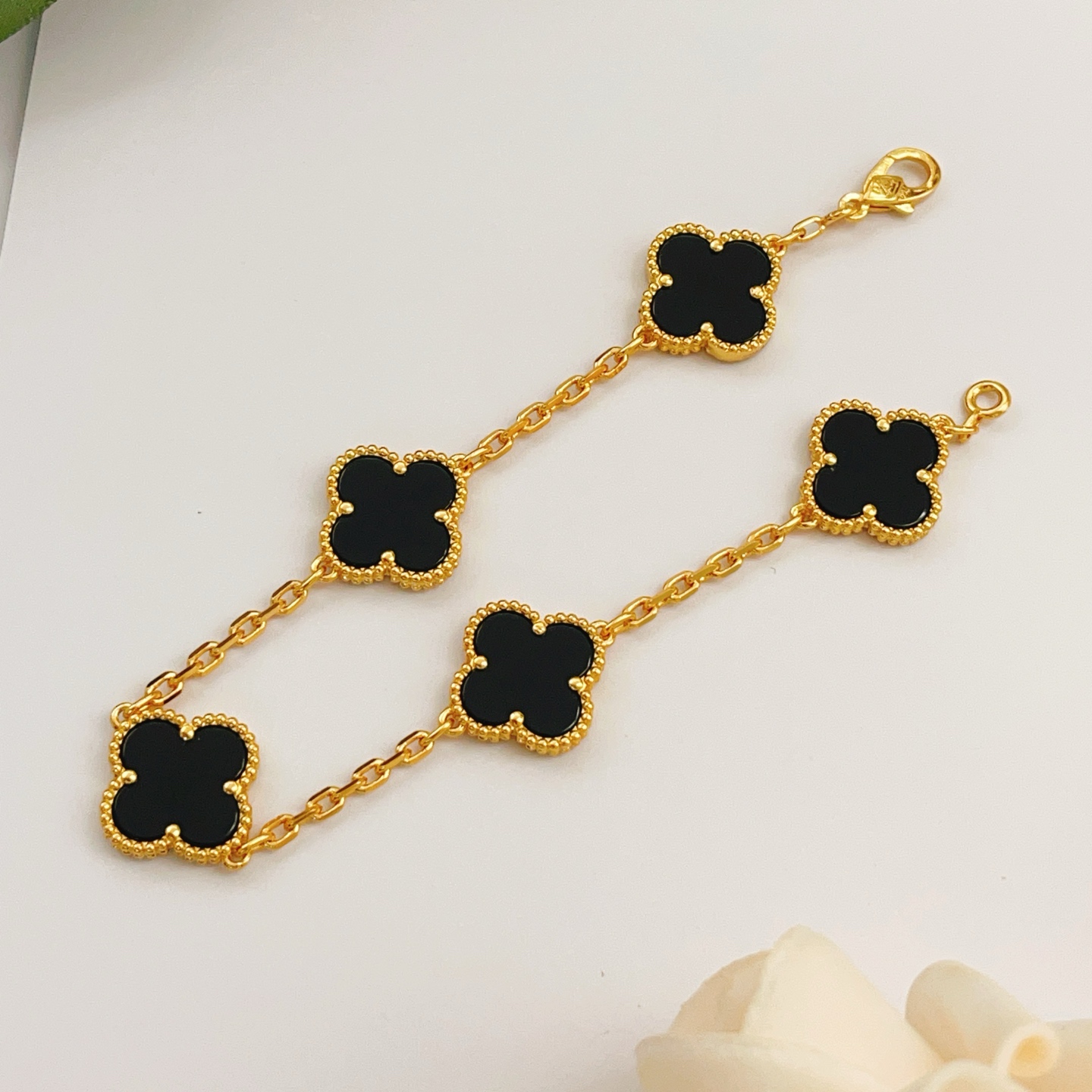[TOP] Van Cleef & Arpels VCA Bracelet - Black & Gold/Rose Gold - 711 Luxury