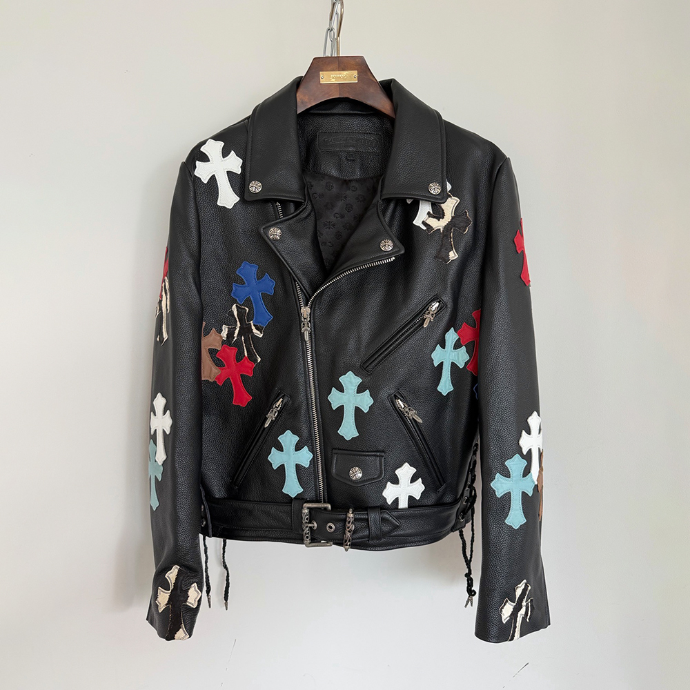 Chrome Hearts Clothing Chrome Hearts Cowhide Motorcycle Jacket #395292 | Nigo Office
