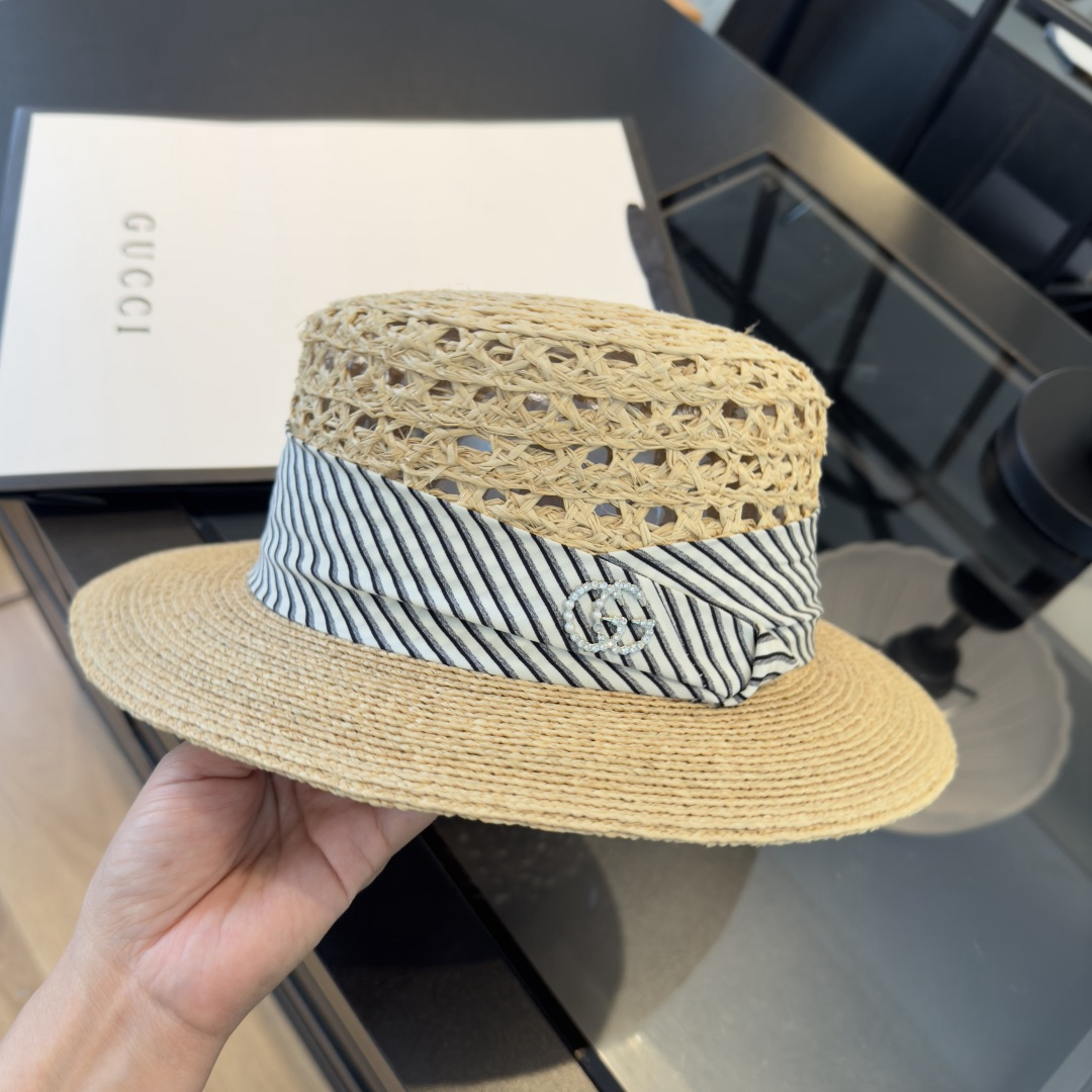 [TOP] GUCCI Hat - Beige - 711 Luxury