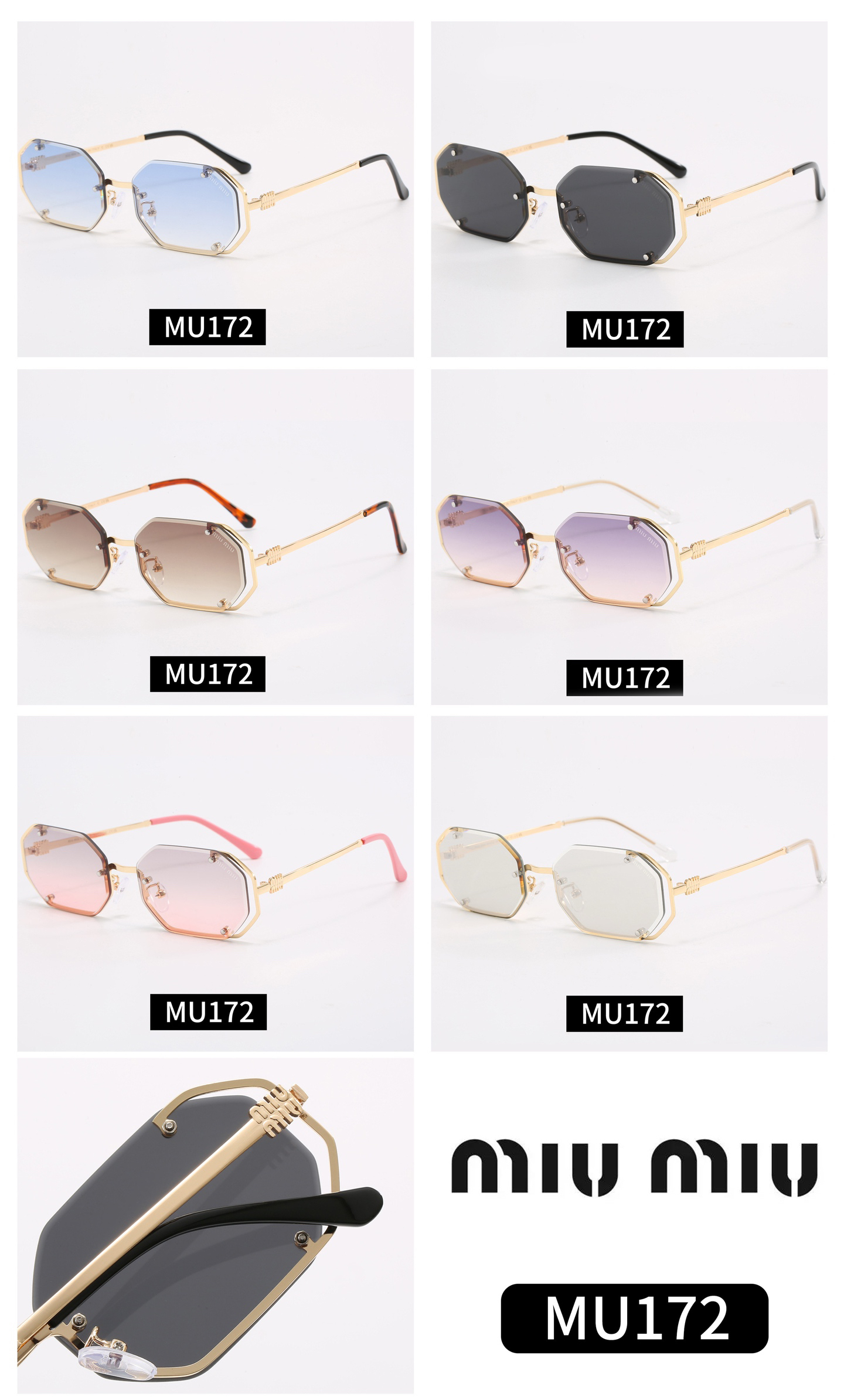 [TOP] Miu Miu Sunglasses - 6 Color - 711 Luxury