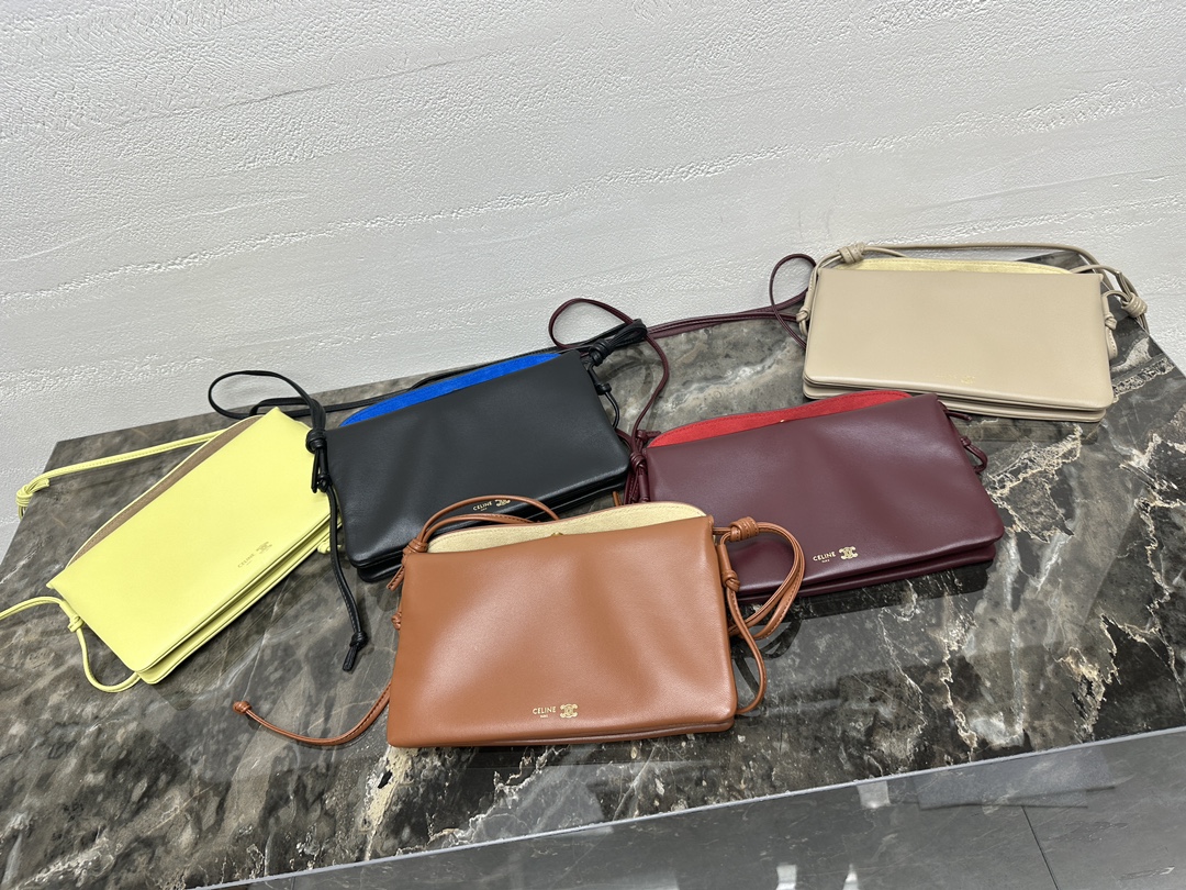 [TOP] CELINE Trio Flap Bag 22x14x4cm - 5 Colors