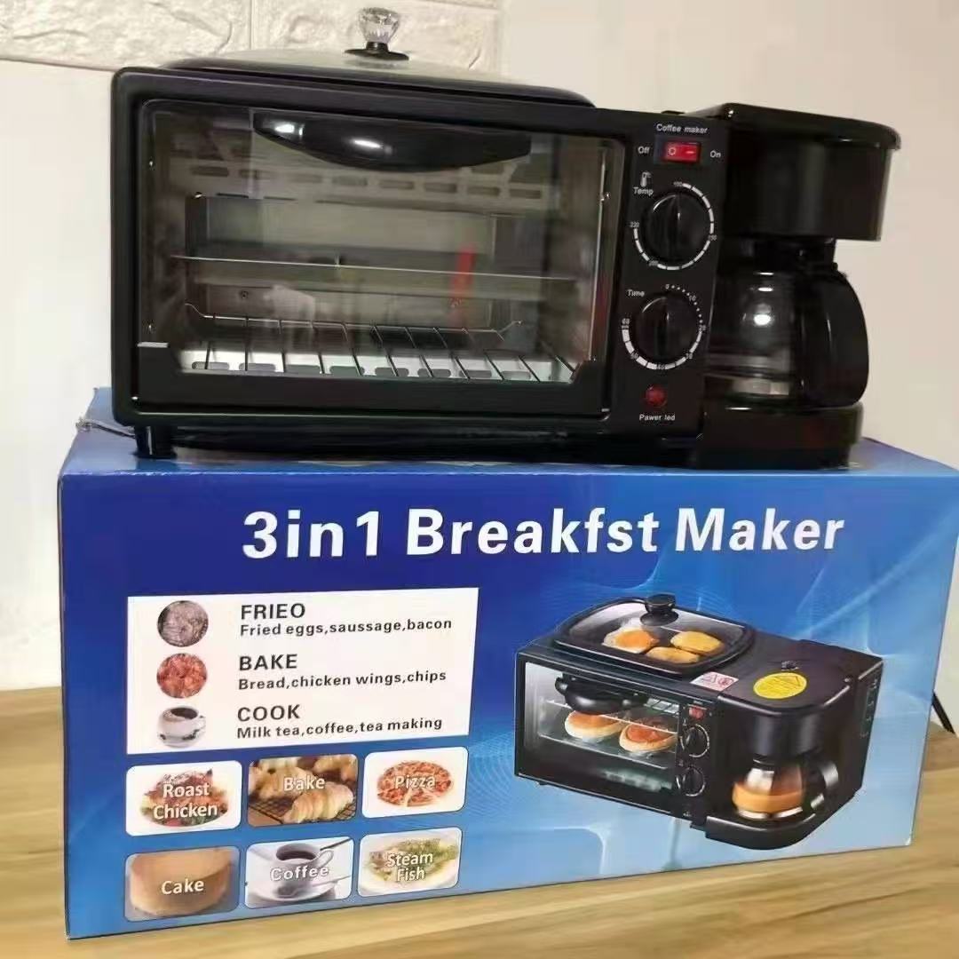 Multifunctional 3-in-1 household mini breakfast maker