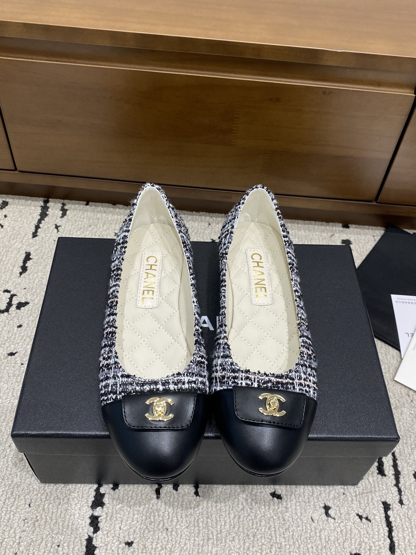[TOP] CHANEL Mary Jane Ballet Flats - Black - 711 Luxury