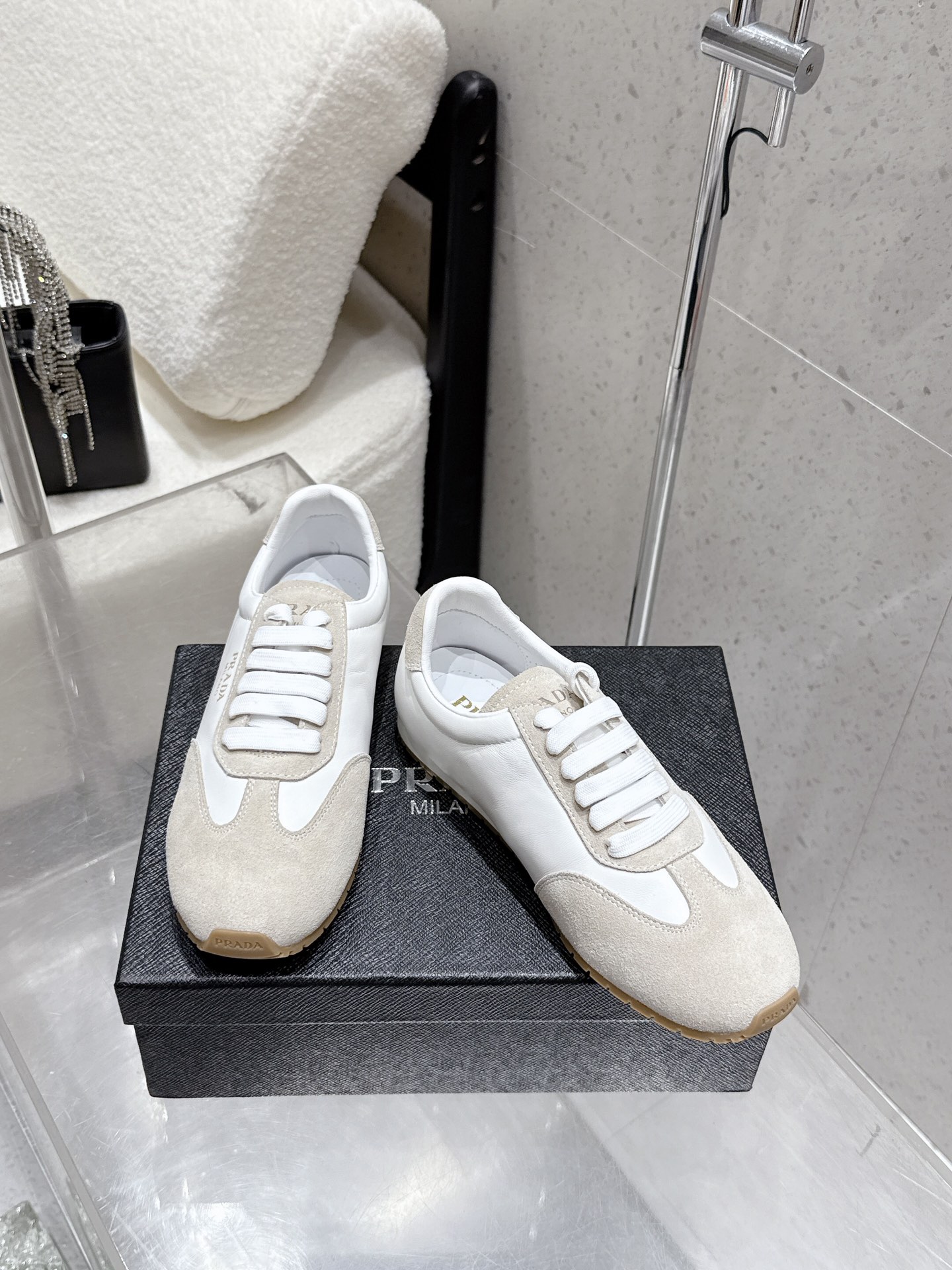 [TOP] PRADA Casual Shoes - Beige - 711 Luxury