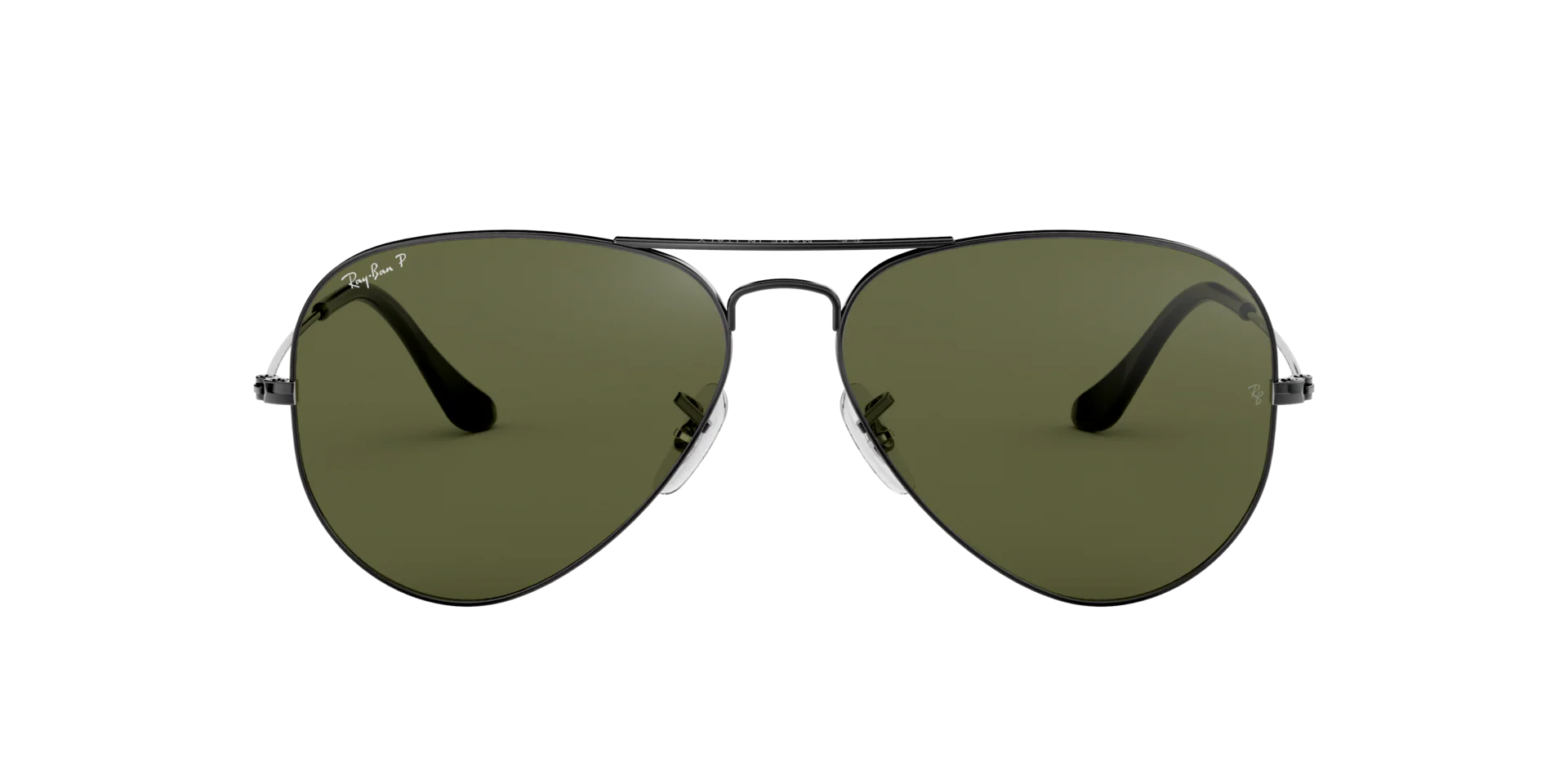 Aviator Large Metal - Gunmetal | G 15 Green Polarized - 58mm