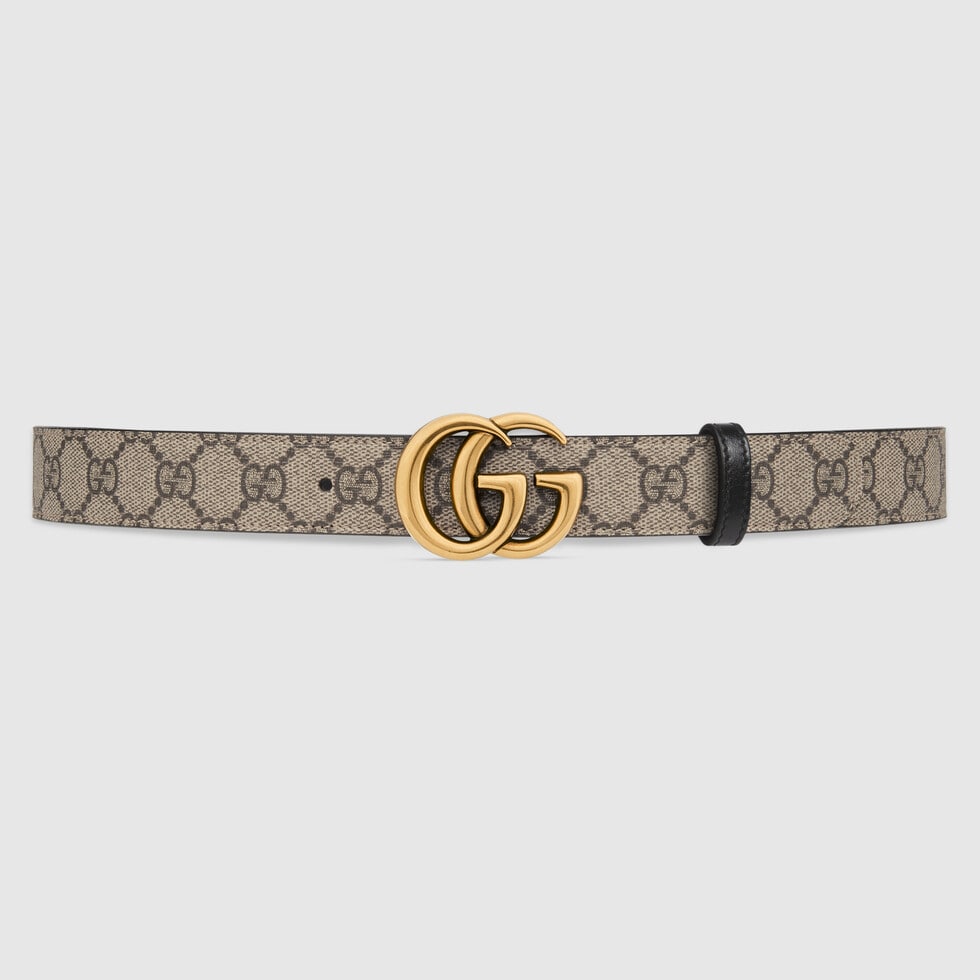 [TOP] GUCCI Belt 3cm - Khaki - 711 Luxury