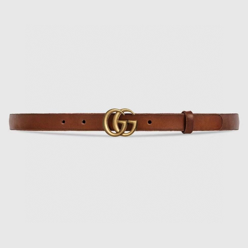 [TOP] GUCCI Belt 2cm - Brown - 711 Luxury