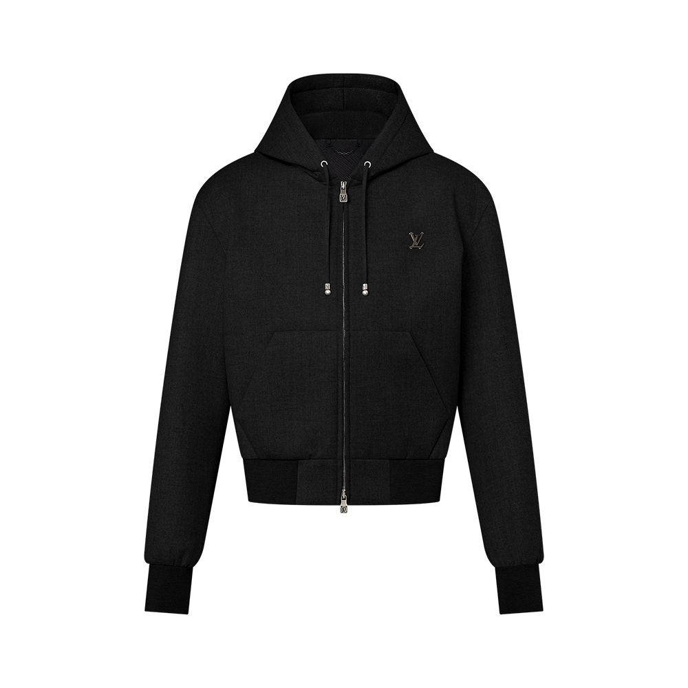 LOUIS VUITTON Tailored Technical Wool Hooded Blouson #375899