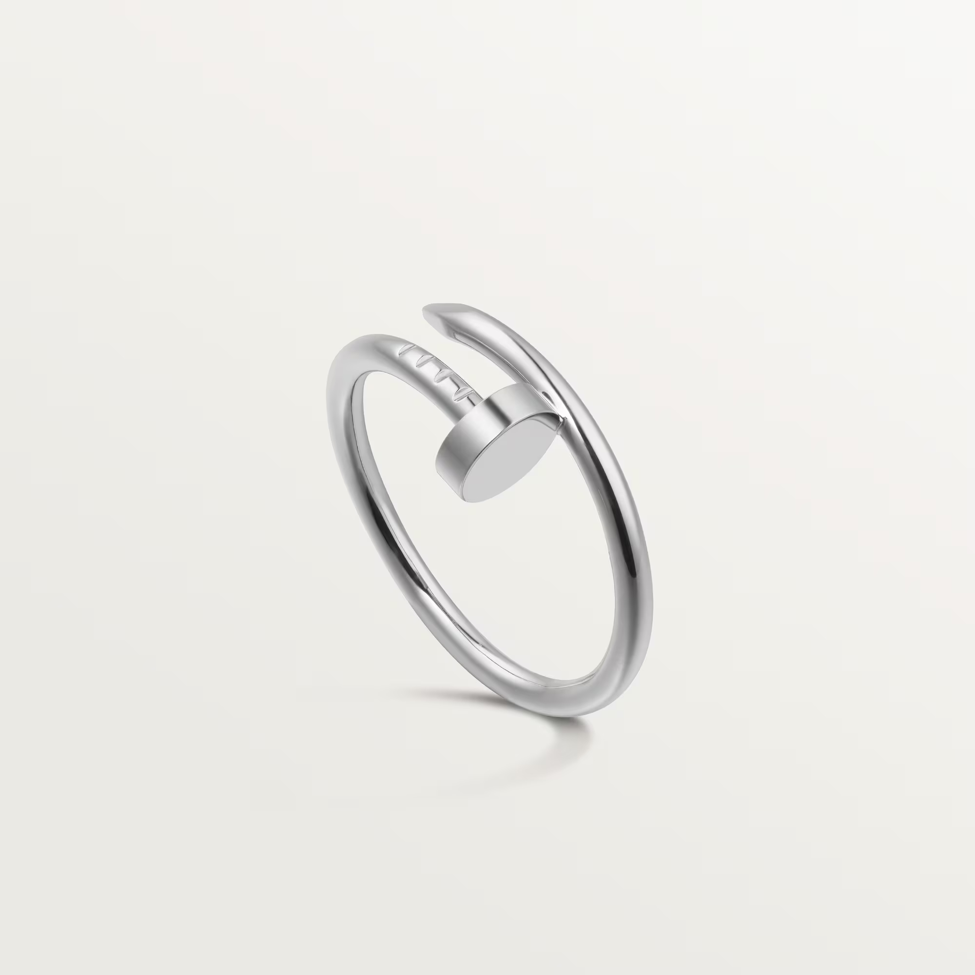Carty Nails Solo Trace Ring ,White Gold ,Small Model