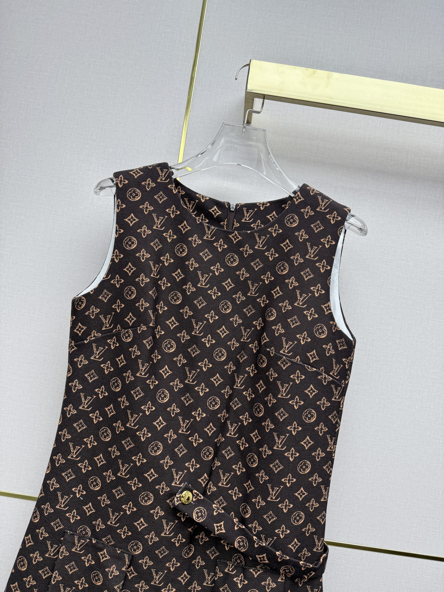 [TOP] Louis Vuitton LV  Dress-  Brown