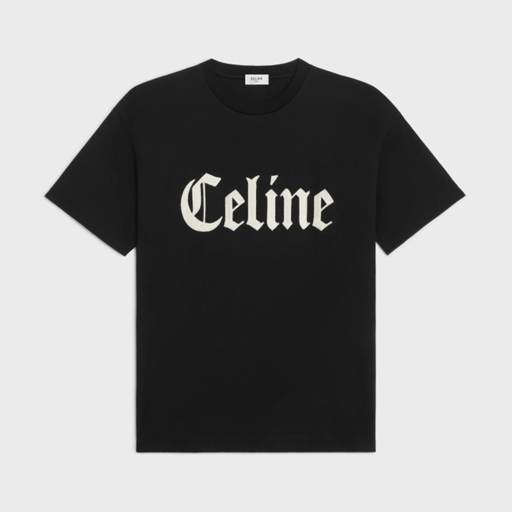 CELINE GOTHIC T-SHIRT IN COTTON JERSEY #326927