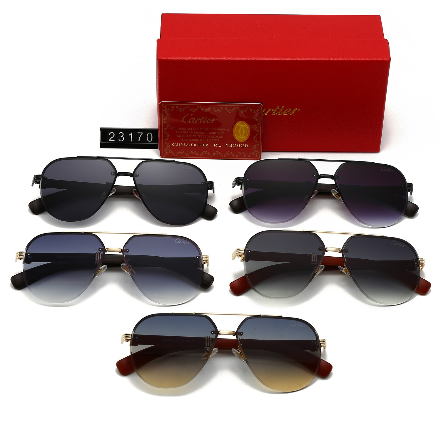 [TOP] Cartier Sunglasses - 5 Colors - 711 Luxury