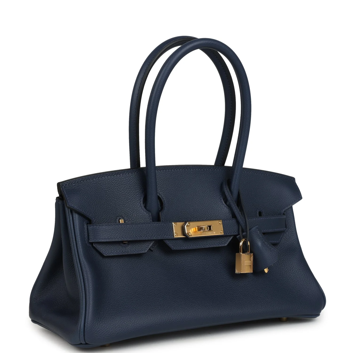 Hermes Shoulder Birkin LightBleu Abysse Evercolor Gold Hardware