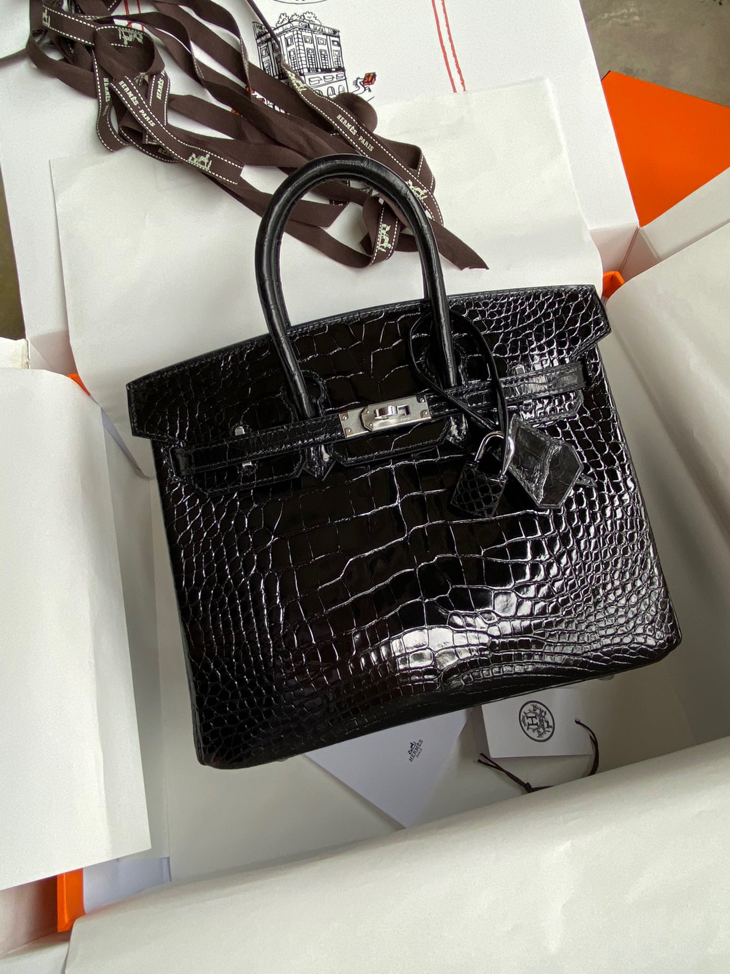 Advanced customization Birkin 25-30 crocodile skin