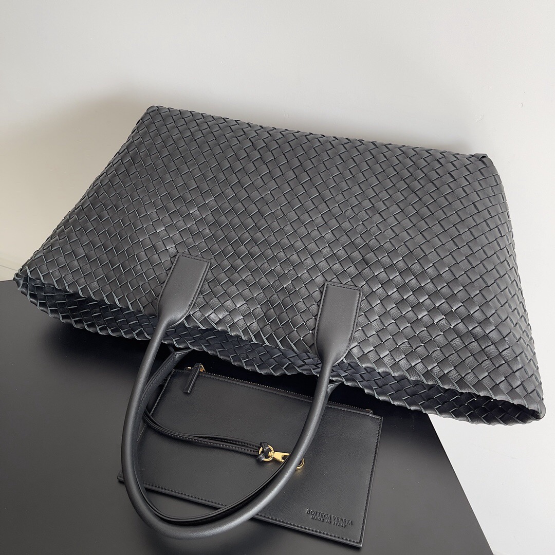 [TOP] Bottega Veneta BV Large Cabat Bags 51x18x28 cm - Black - 711 Luxury