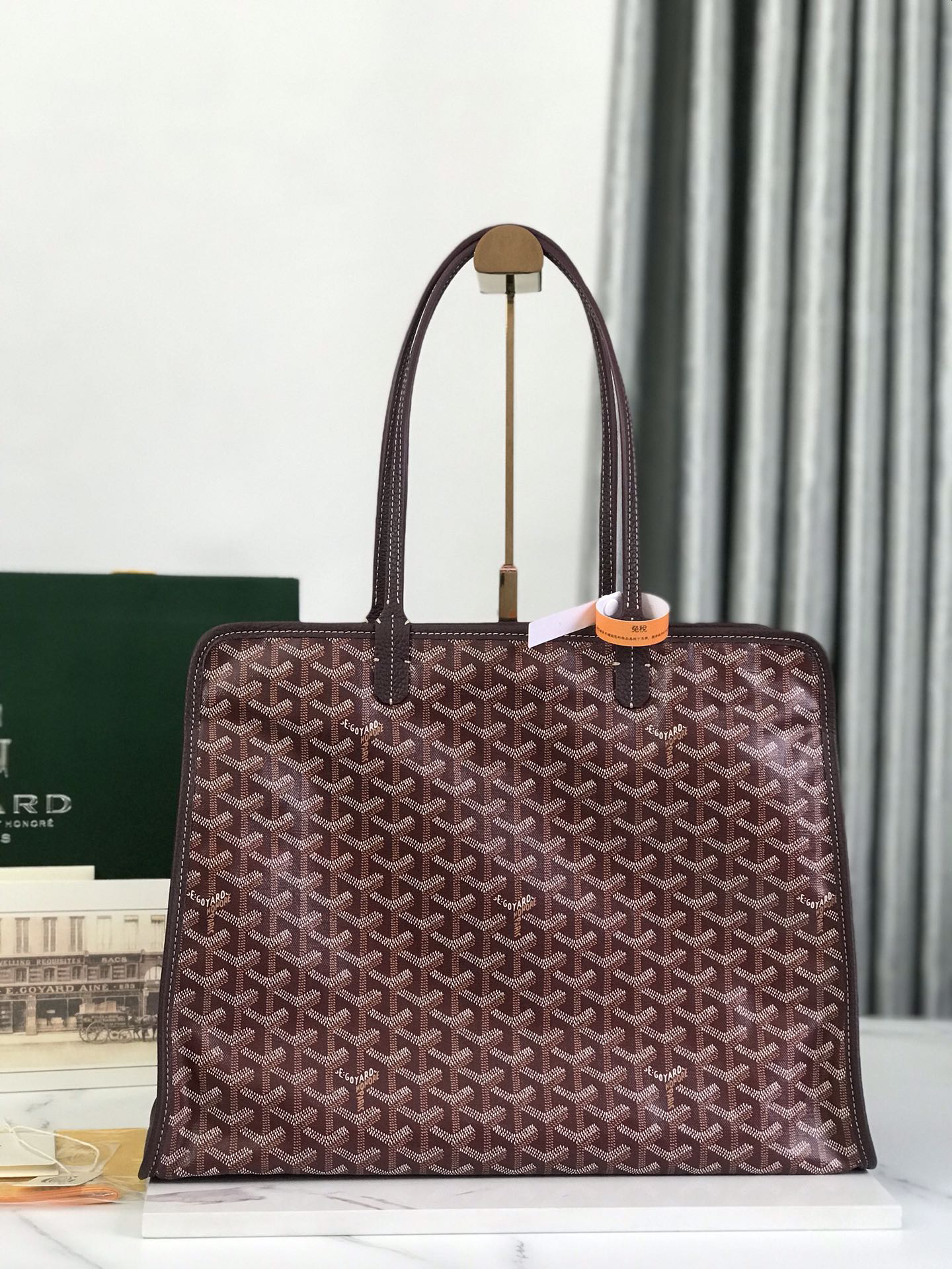 [TOP] Goyard Hardy Bag 40*17*31cm  -  Wine Red - 711 Luxury