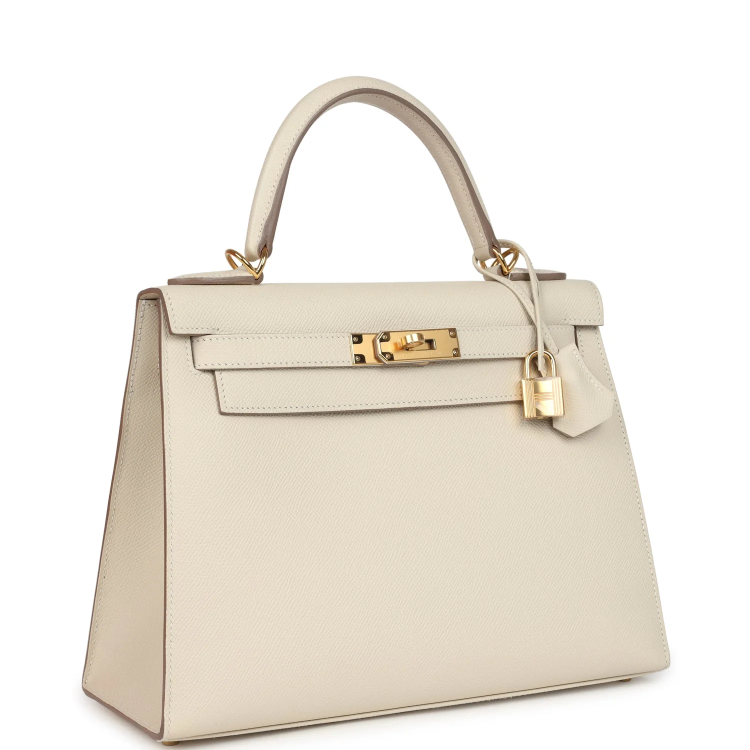 Hermes Kelly Sellier  Craie Epsom Gold Hardware