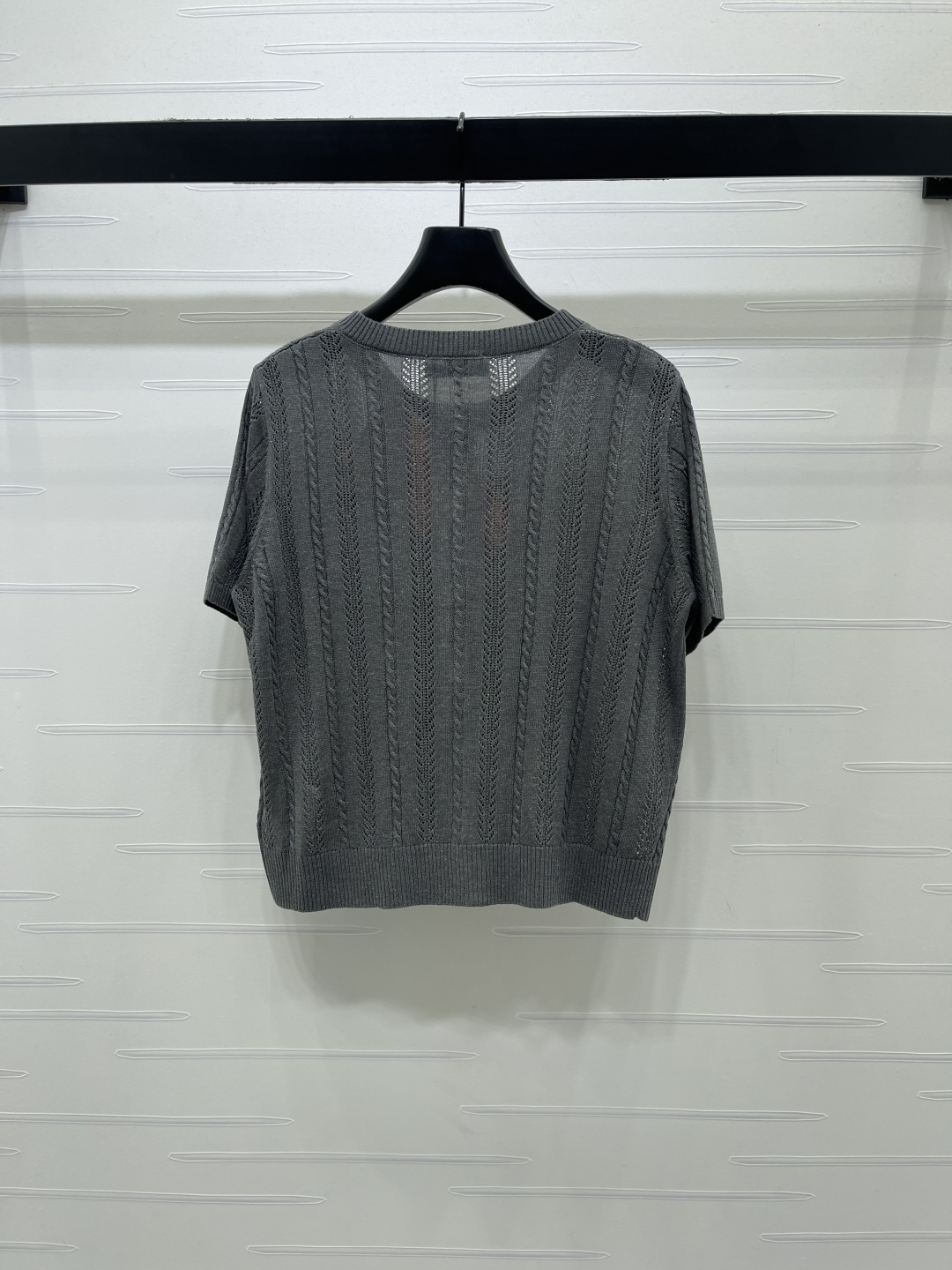 [TOP] Miu Miu Knit Top - Gray - 711 Luxury