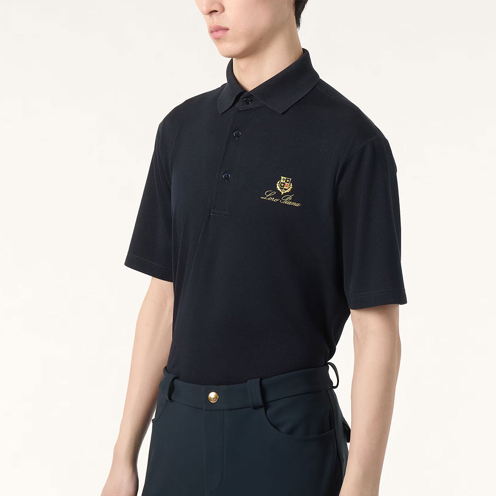 Loro Piana Men's Pique Polo T-Shirt #379835