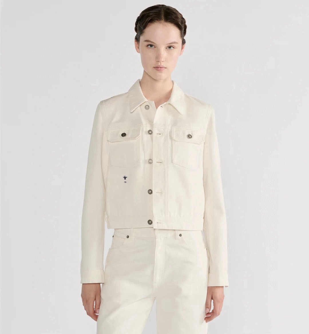 [TOP] Christian Dior Denim Jacket - White - 711 Luxury