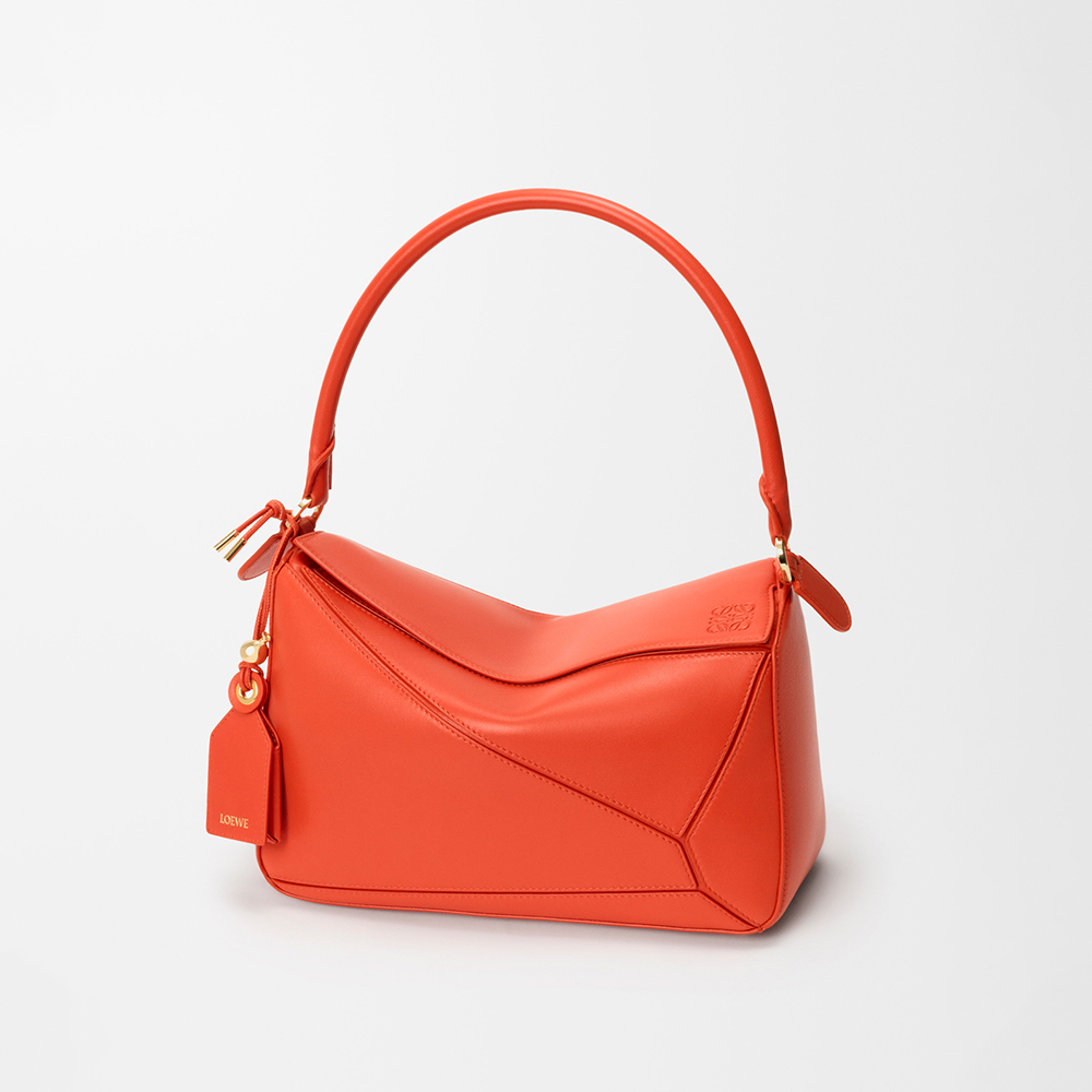 Loewe Medium Featherlight Puzzle Bag in Nappa Lambskin #385118