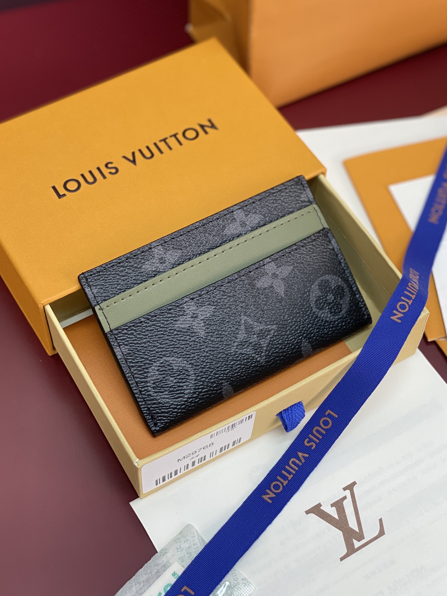 [TOP] Louis Vuitton LV Card Holder Monogram 11.0 x 7.0 x 1.5 - Black - 711 Luxury