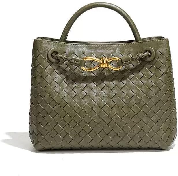 Woven Tote Bag for Women Leather Shoulder Handbag Designer Top Handle Purses