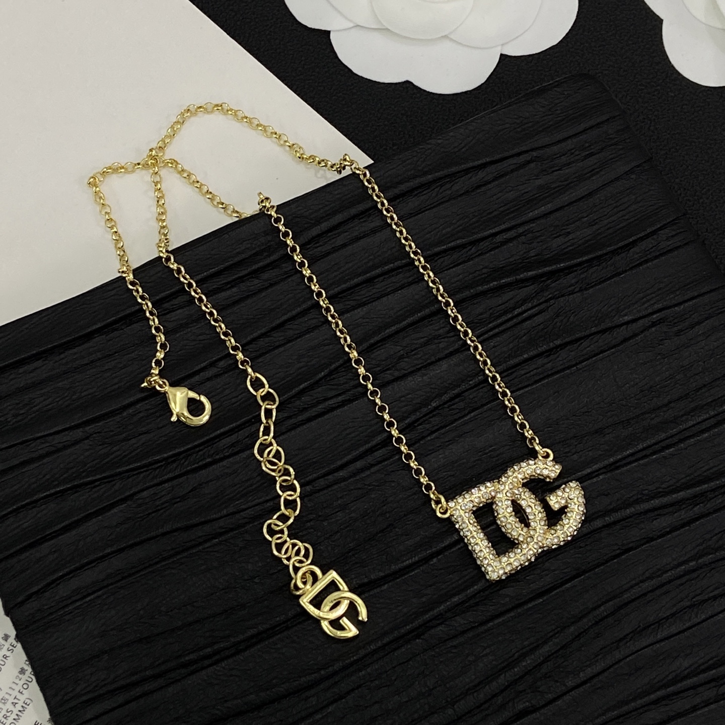 [TOP] Dolce & Gabbana D&G Necklace Earrings Bracelet Set - Gold - 711 Luxury