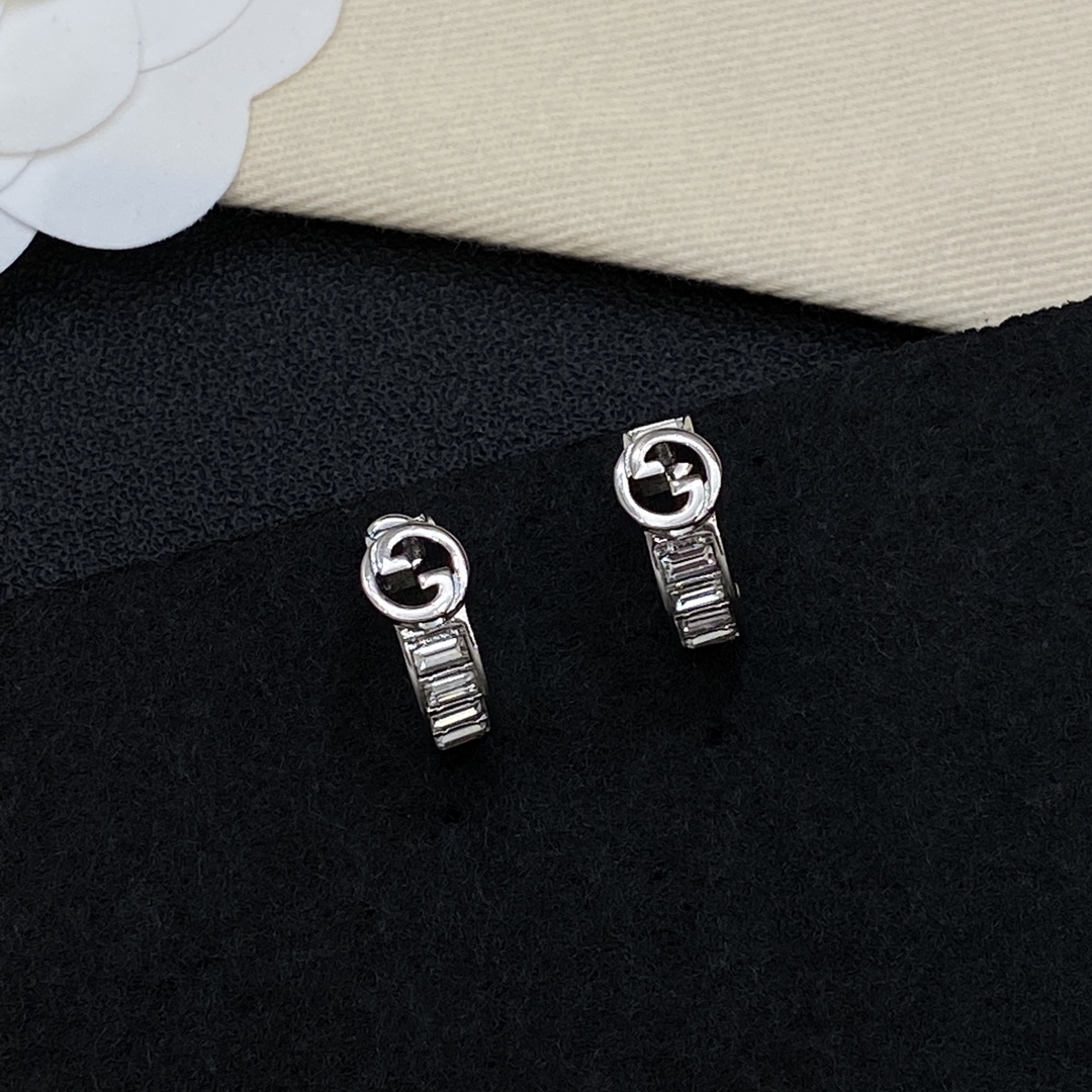[TOP] GUCCI Earrings - Silver