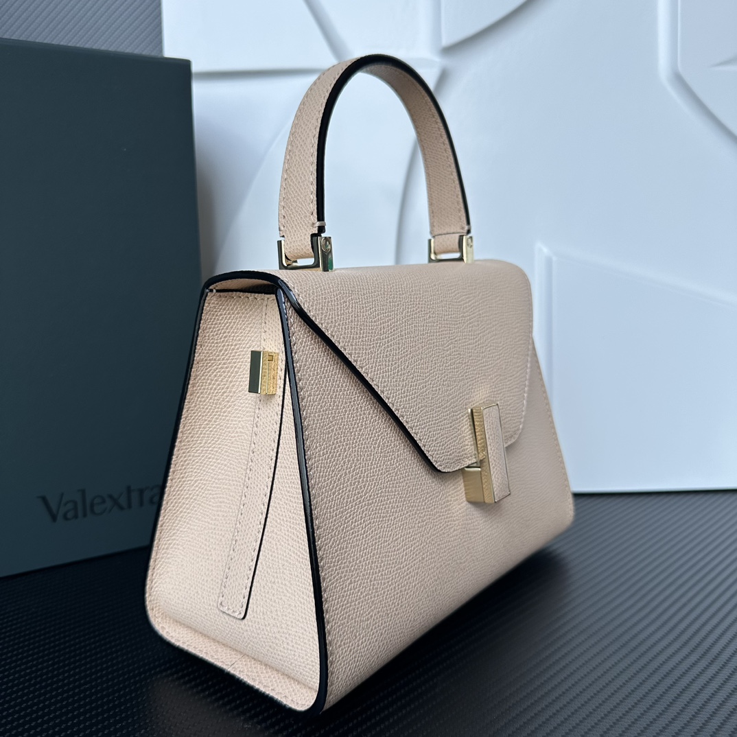 [TOP] VALEXTRA lside Bag 22x16.5x12cm - Khaki - 711 Luxury