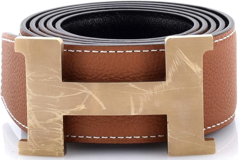 Hermès, Pre-Loved Constance Reversible Belt Leather Wide, Brown