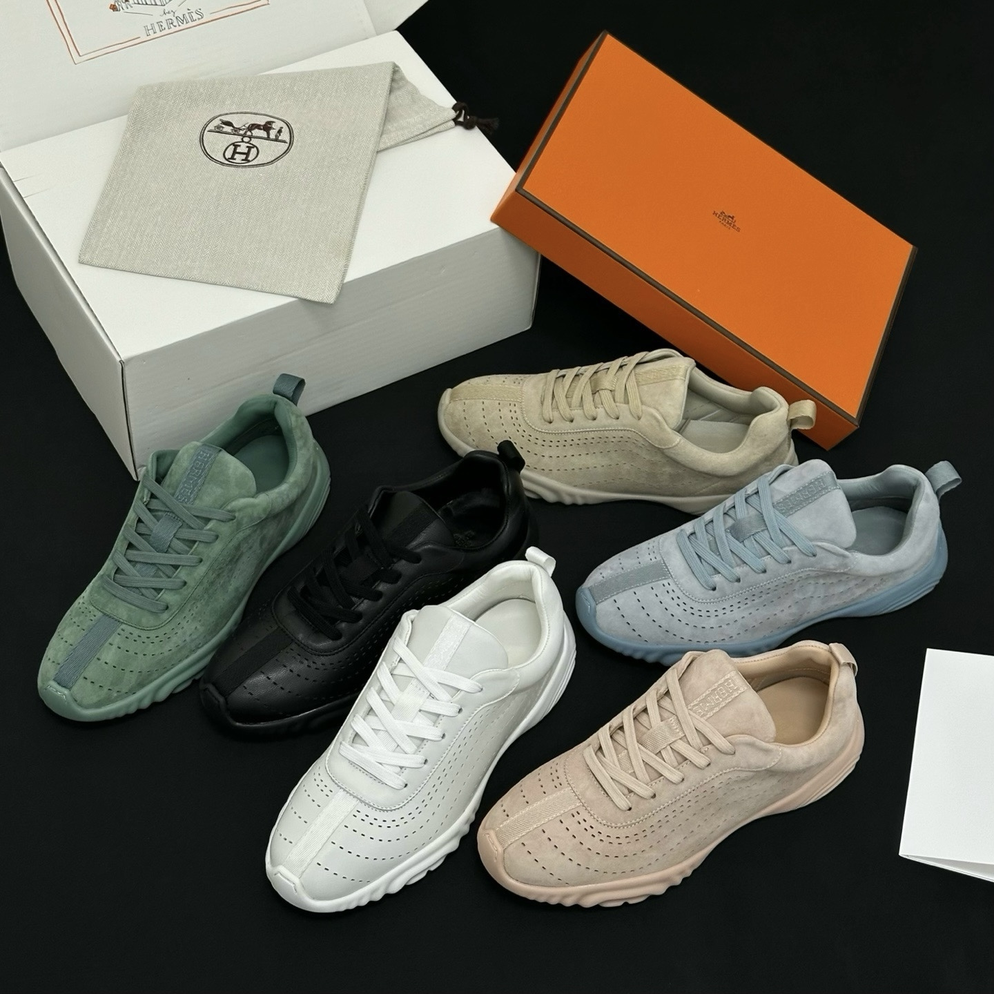 Designer Shoes Hermès Neon sneaker #388692 | Nigo Office