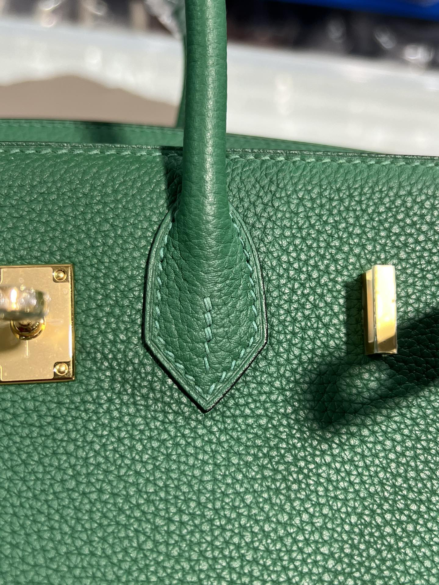 [TOP] HERMES Birkin Togo Leather 25cm - Vert Vertigo & GHW