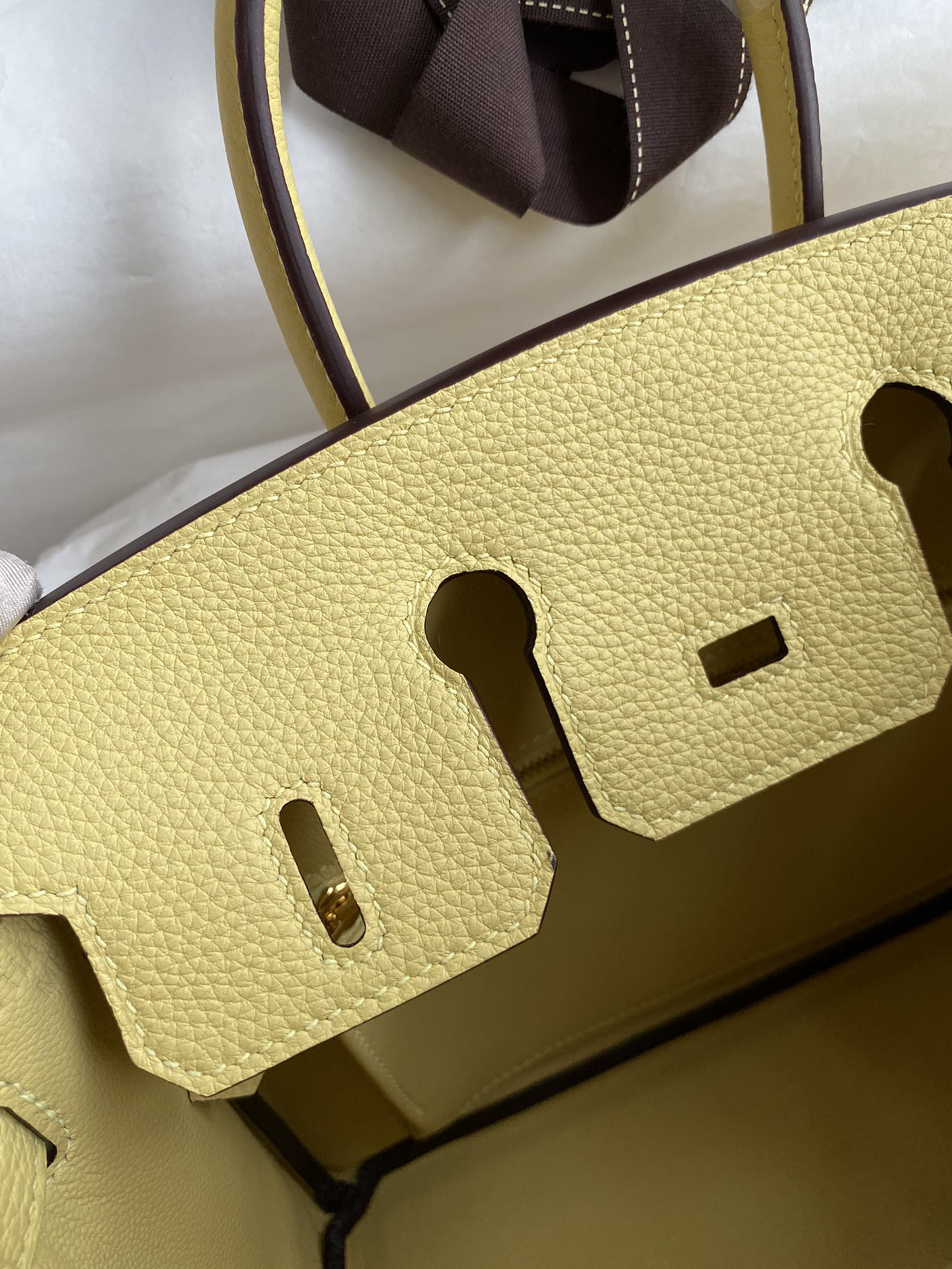 [TOP] HERMES Birkin Togo Leather 25cm - Jaune Poussin & GHW