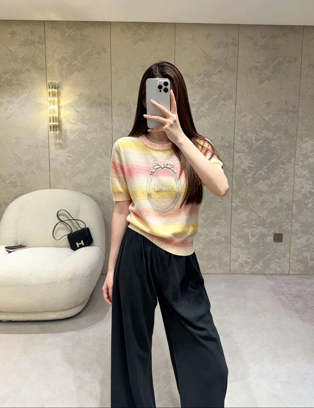 [TOP] Christian Dior Knit Top - Khaki - 711 Luxury