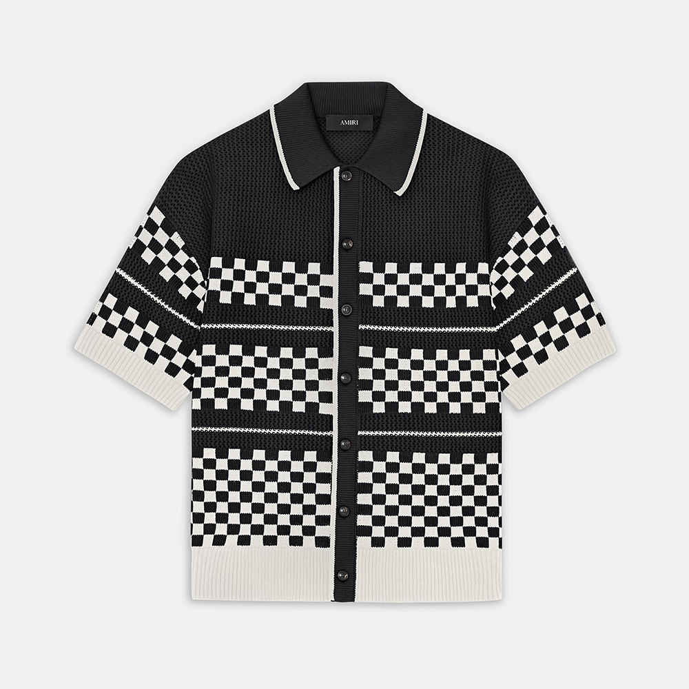 AMIRI CHECKERED MESH SHIRT AND SHORT #386685