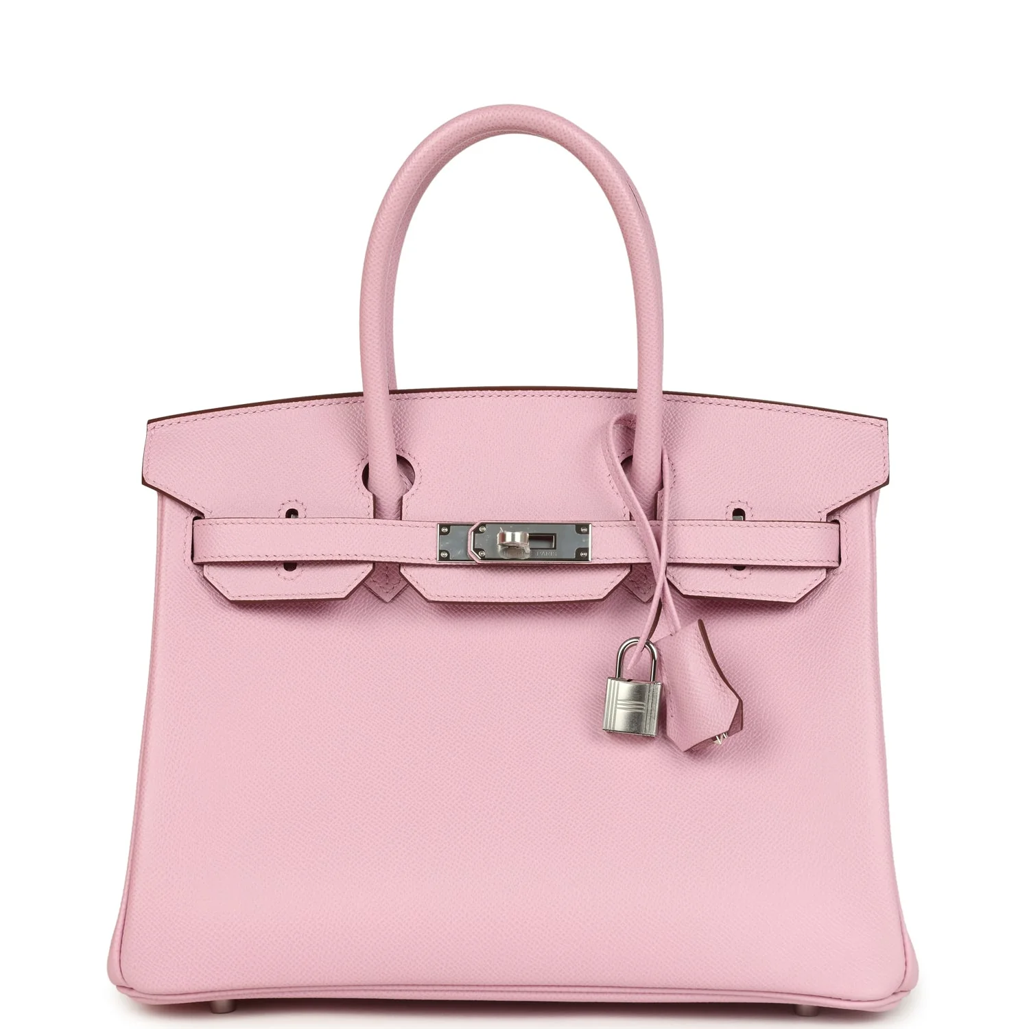 Hermes BirkinMauve Sylvestre Epsom Palladium Hardware