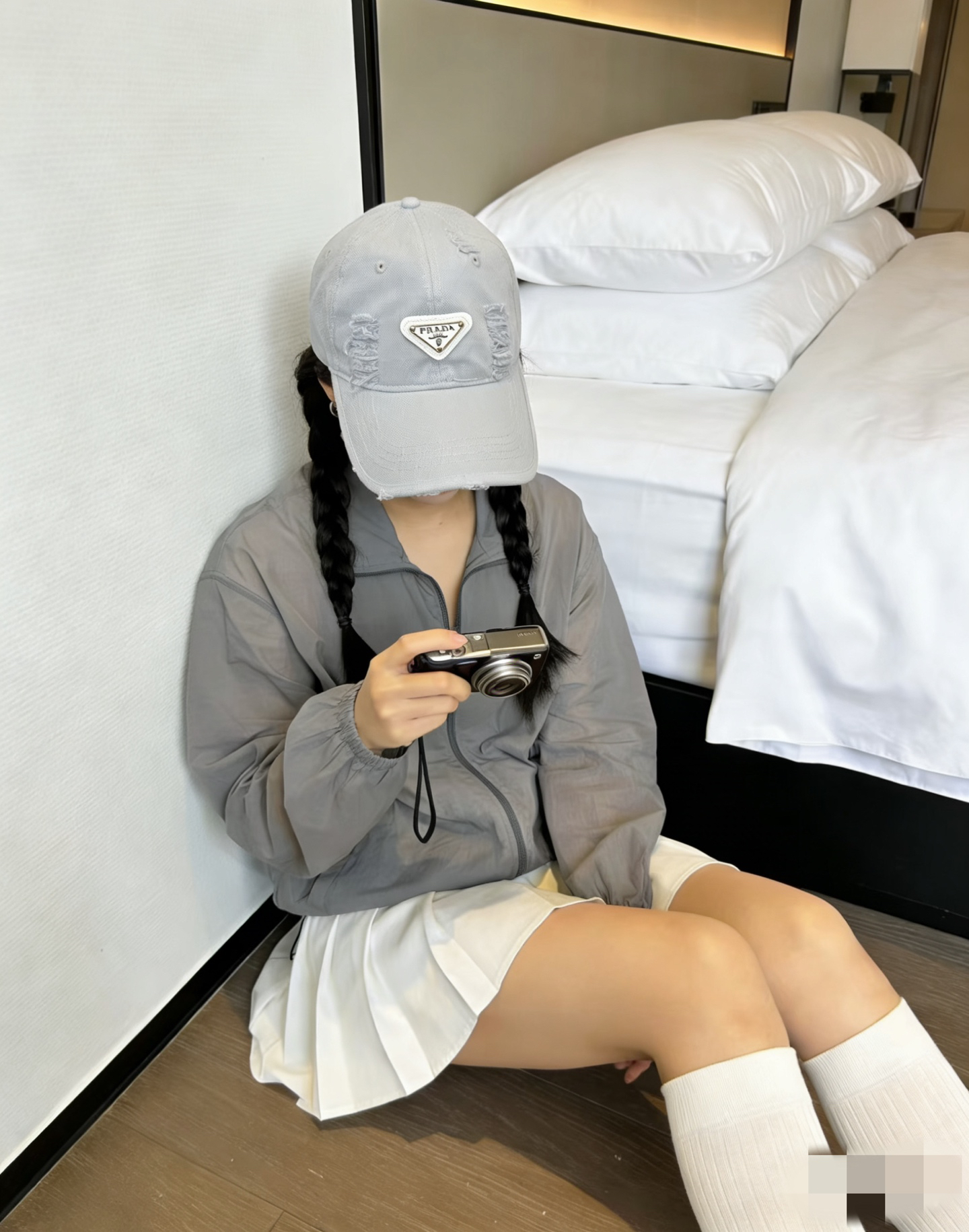 [TOP] PRADA Hat - Grey - 711 Luxury