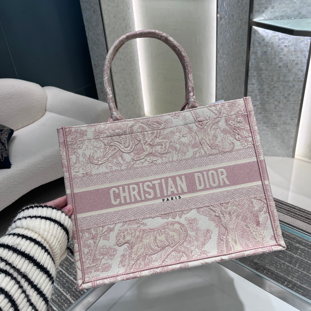 [TOP] Christian Dior Book Tote Bag 36cm - Pink - 711 Luxury