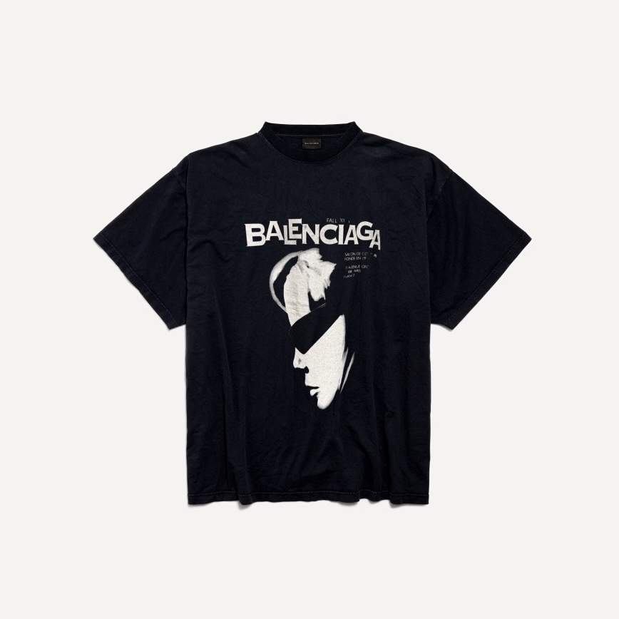 Balenciaga Sunglasses Printed Round Neck Short Sleeves #379886