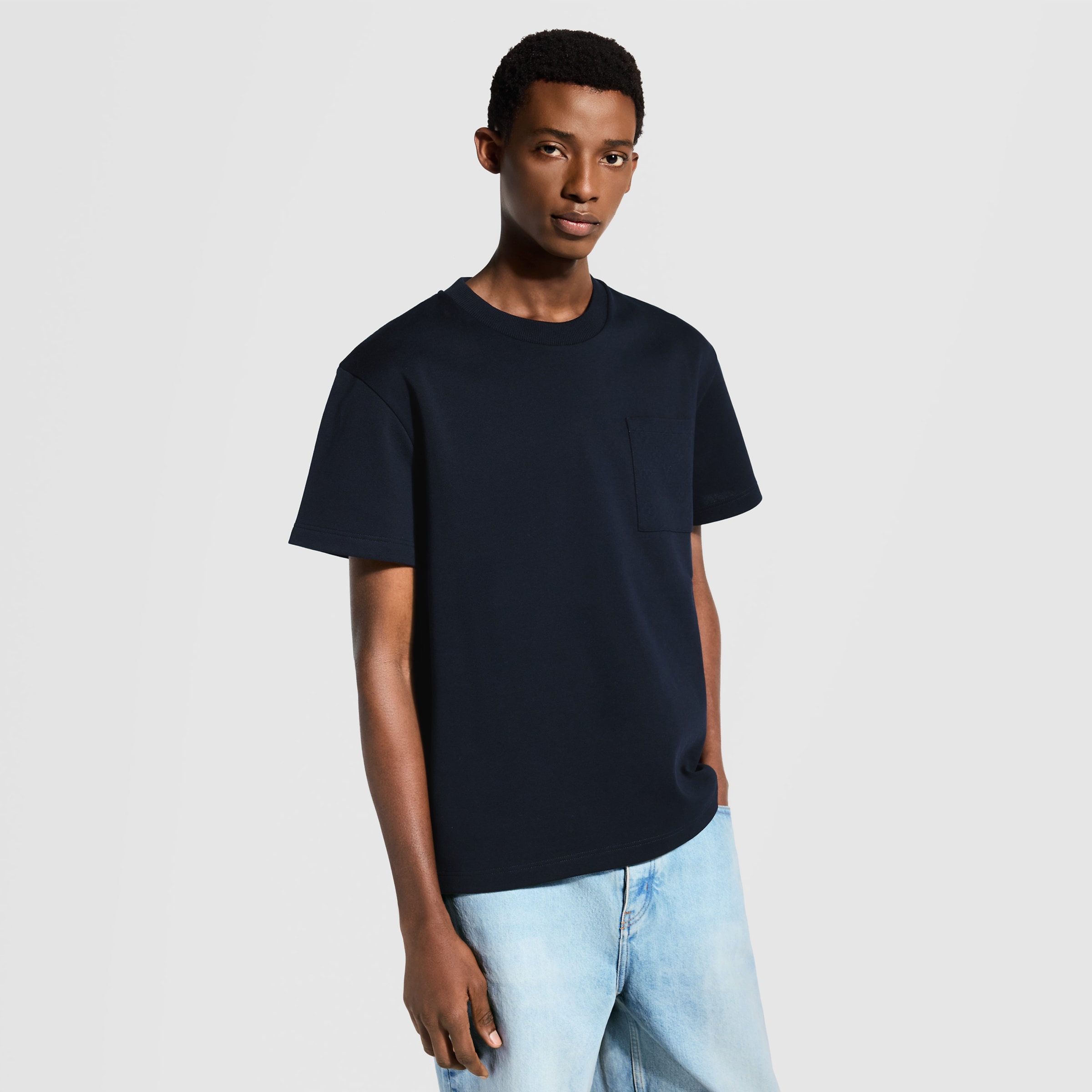 LOUIS VUITTON Pique Cotton T-Shirt #254638