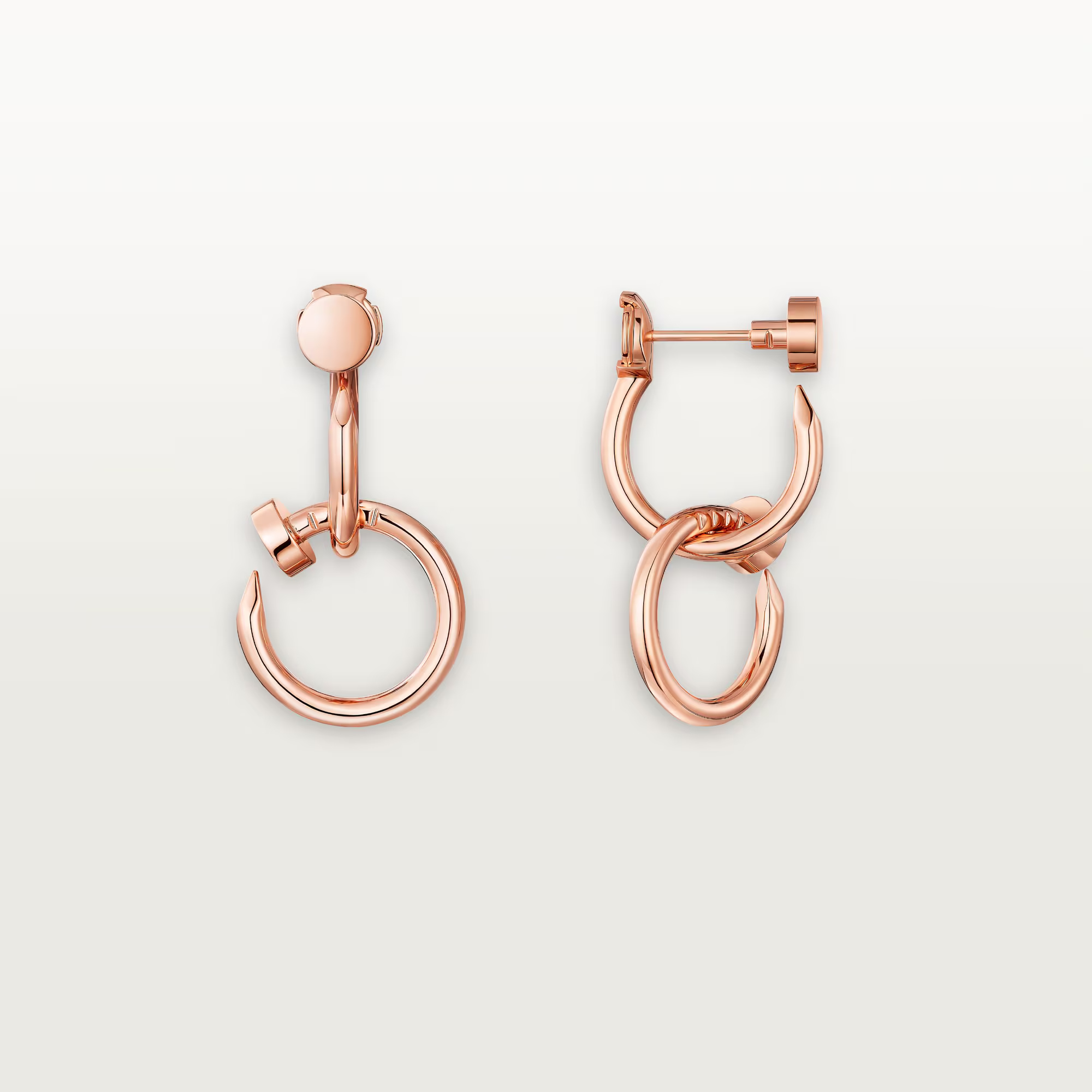 Carty Nails Infinity Wrap Earrings,Rose Gold,Double